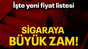 Sigaraya büyük zam!